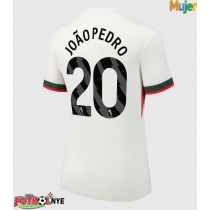 Camiseta Chelsea Joao Pedro #20 Visitante Equipación para mujer 2025-26 manga corta